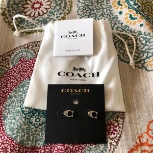 Authentic coach earrings . Never worn .